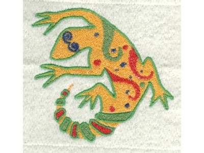 Deco Lizards Embroidery Machine Design