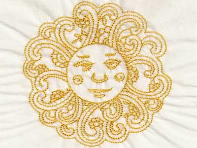 Deco Sun Quilt Blocks Embroidery Machine Design