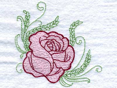 Delicately Filled Roses Embroidery Machine Design