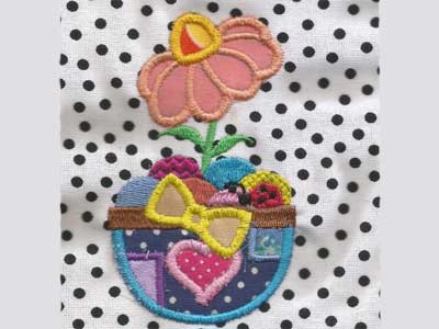 Easter Time Applique Embroidery Machine Design