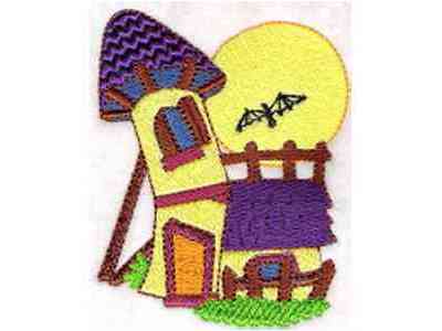 Enchanted Houses Embroidery Machine Design