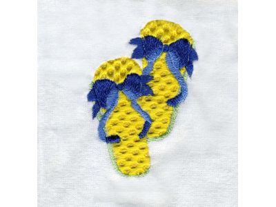 Flip Flops Embroidery Machine Design