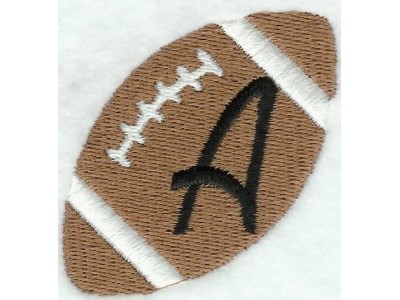 Football Alphabet Embroidery Machine Design