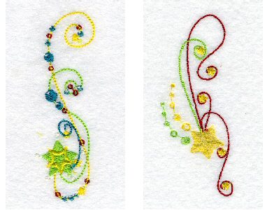Glittering Stars Embroidery Machine Design