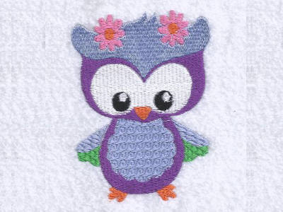 Groovy Owls Embroidery Machine Design