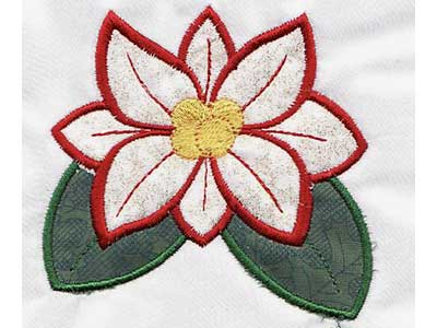 Holiday Applique Embroidery Machine Design