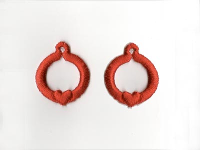 Hoop Earrings Embroidery Machine Design