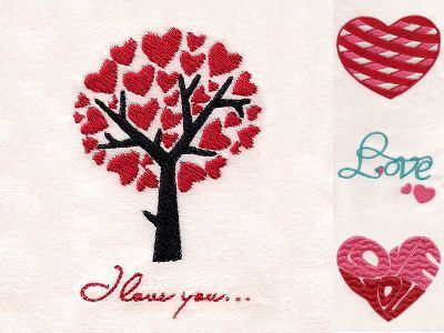 I Heart You Embroidery Machine Design