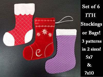 ITH Stockings and Bags Embroidery Machine Design