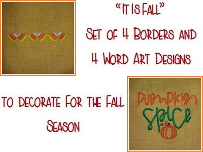 It Is Fall Embroidery Machine Design