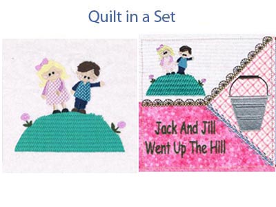Jack and Jill Embroidery Machine Design