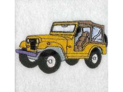 Jeeps Embroidery Machine Design