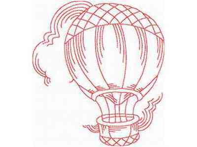 JN Hot Air Balloons Embroidery Machine Design
