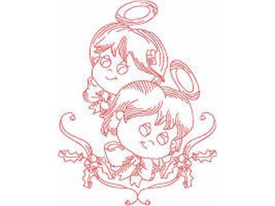JN Little Angels Christmas2 Embroidery Machine Design
