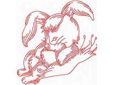 JN Rabbits Embroidery Machine Design