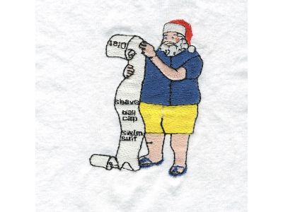 July Christmas Embroidery Machine Design