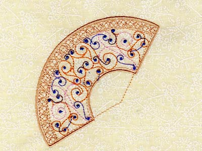 Lace Fans Machine Embroidery Designs
