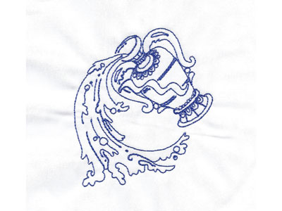Lineart Zodiac Embroidery Machine Design
