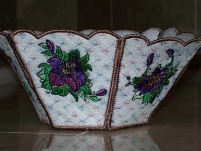 Lily Bowl Embroidery Machine Design