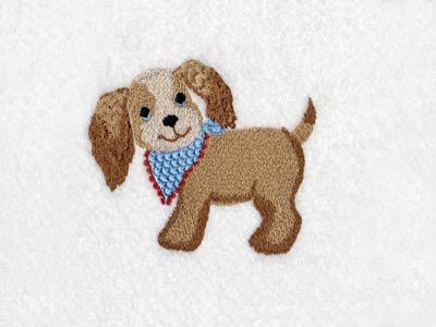 Cute Little Puppies Embroidery Machine Design