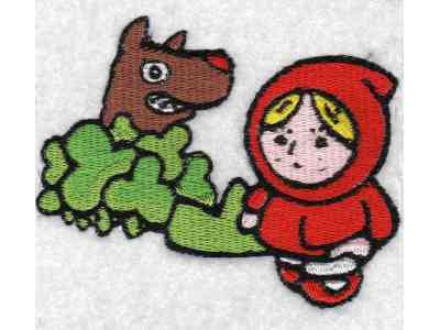 Little Red Riding Hood Embroidery Machine Design