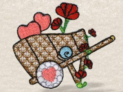 Love My Mother Embroidery Machine Design