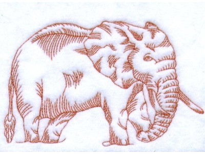 Majestic Elephants Embroidery Machine Design