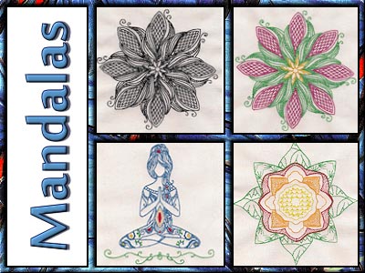 Mandalas Embroidery Machine Design