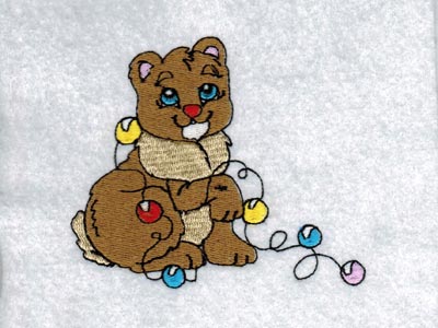 Merry Christmas Animals Embroidery Machine Design