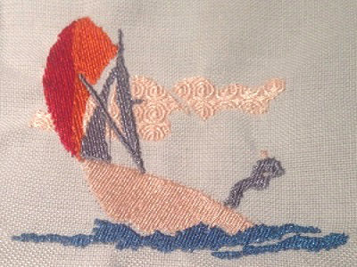 Nautical Theme Embroidery Machine Design
