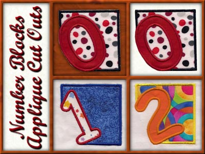 Number Block Cutout Embroidery Machine Design