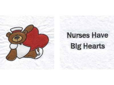 Nurse Bears Embroidery Machine Design