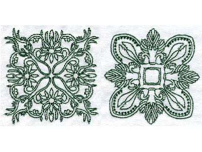 Persian Square Blocks Embroidery Machine Design