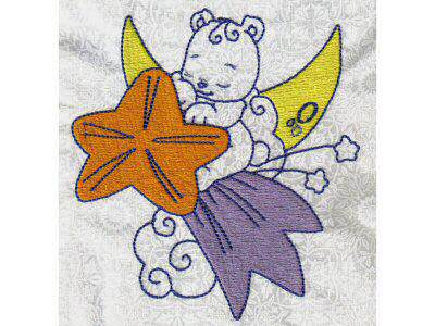 Partial Filled Bears Embroidery Machine Design