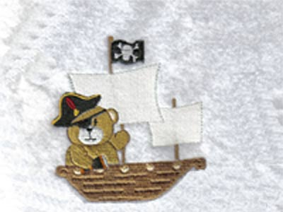Pirate Bears Embroidery Machine Design