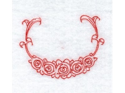 RW Floral Monogram Frames Embroidery Machine Design