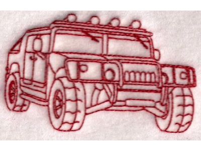 RW Hummers Embroidery Machine Design