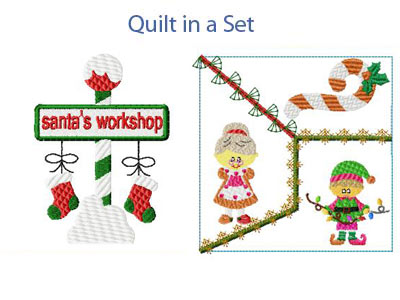 Santas Workshop 2 Embroidery Machine Design