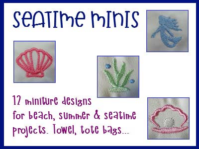 Seatime Minis Embroidery Machine Design