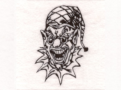 SiCK Scary Clowns Embroidery Machine Design