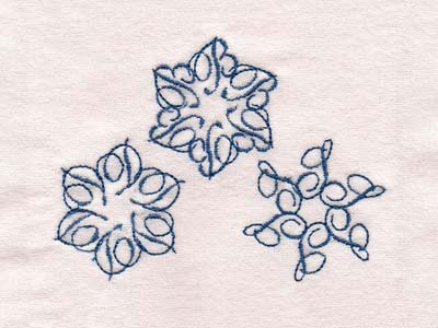 Snowflake Alphabet Embroidery Machine Design