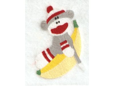 Sock Monkey Boys Embroidery Machine Design