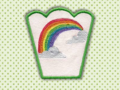 Spring Bowls Embroidery Machine Design