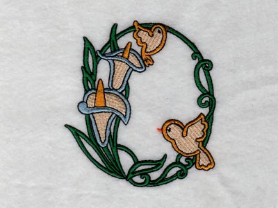 Spring Calla Lilies Embroidery Machine Design