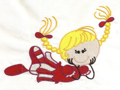 Sticky Little Kids Embroidery Machine Design