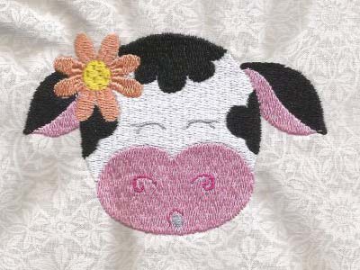Summer Cows Embroidery Machine Design