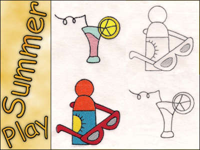 Summer Play Embroidery Machine Design