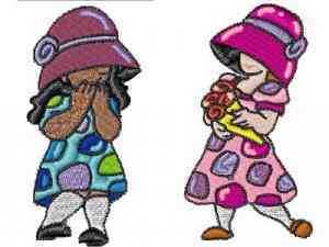 Sun Bonnet Girls Machine Embroidery Designs