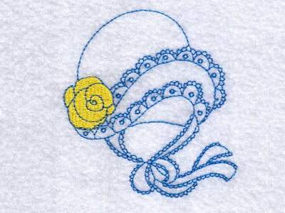 Sunbonnet Hats Embroidery Machine Design