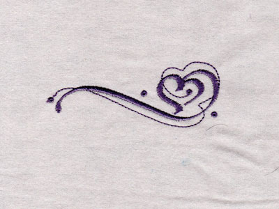 Swirls of Hearts Embroidery Machine Design